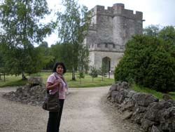 Fiction student Veronica Castro strolls the grounds between classes at Bath Spa University.