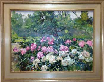 painting of Peony Garden
